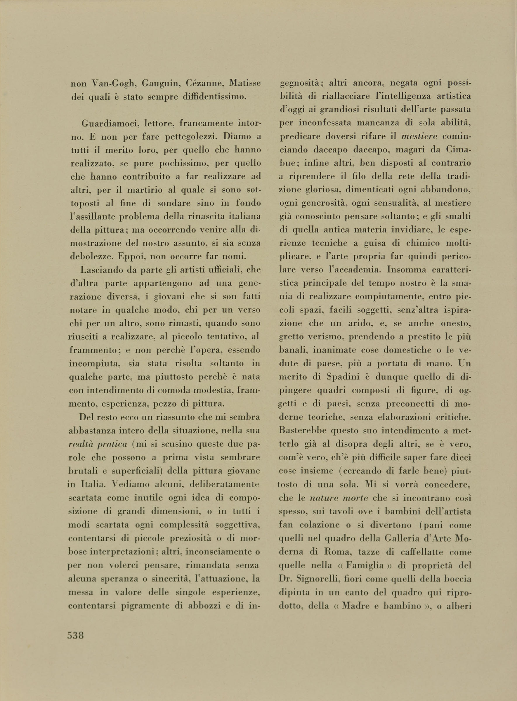 pagina sinistra