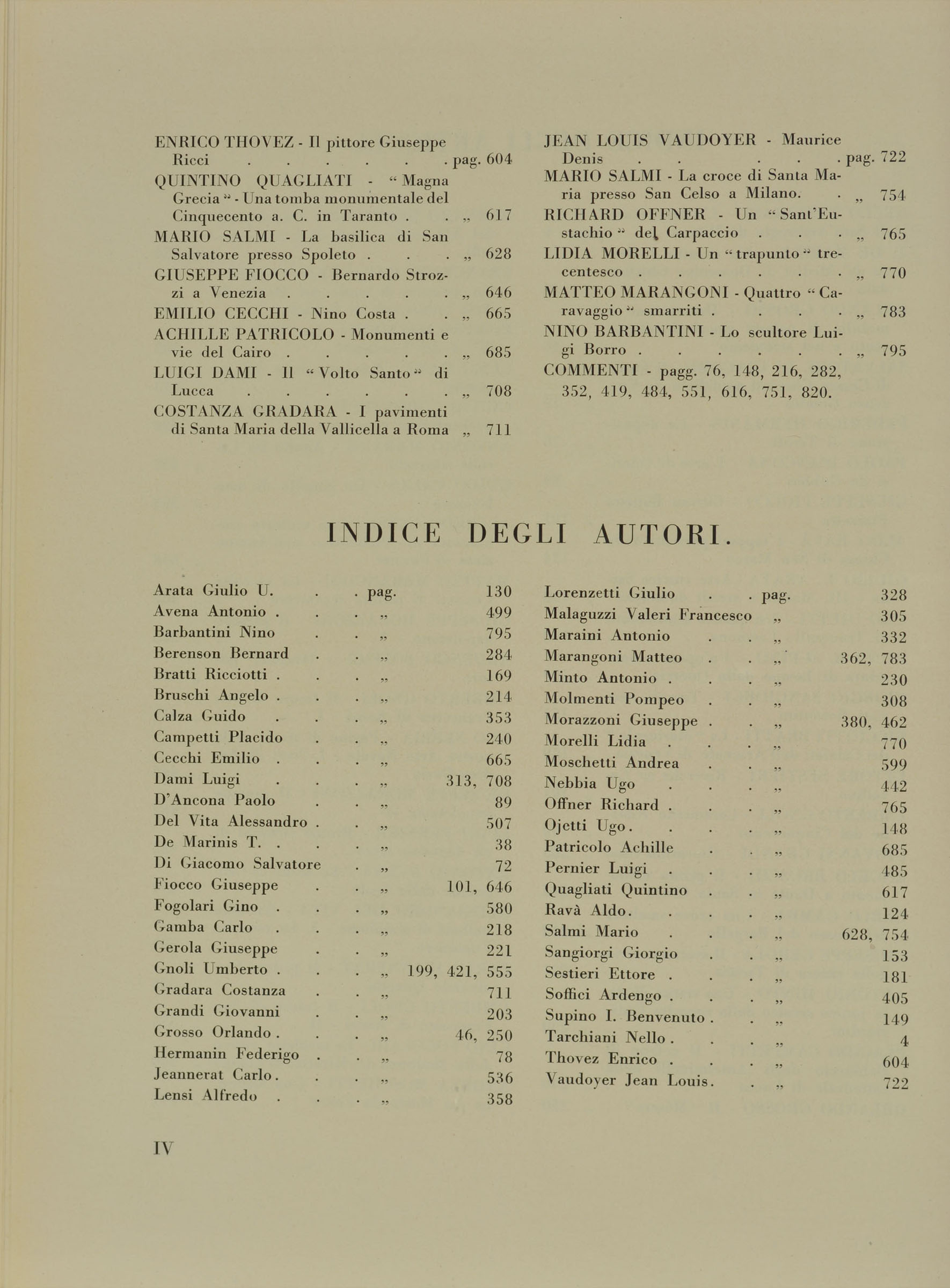 pagina sinistra