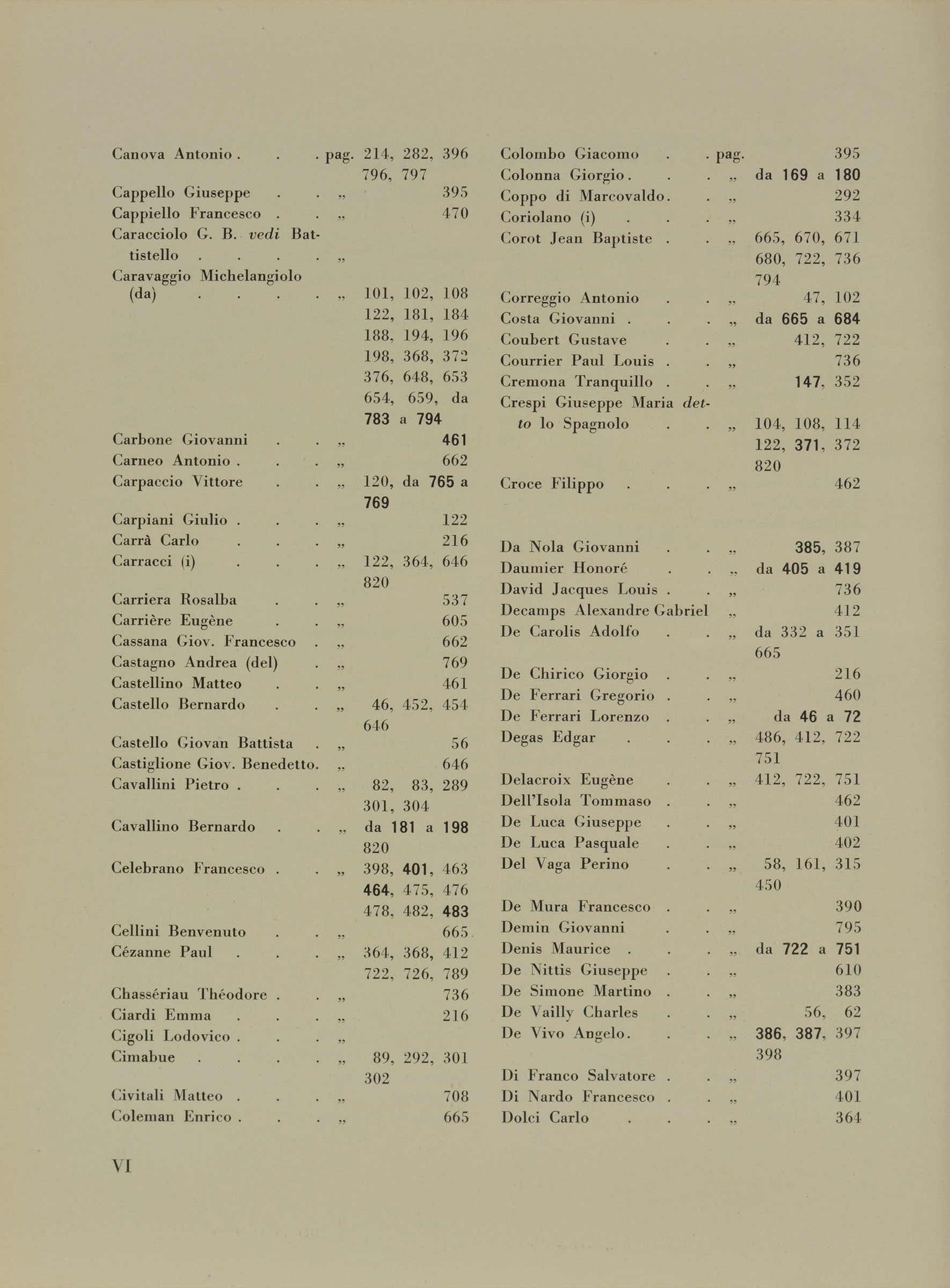 pagina sinistra