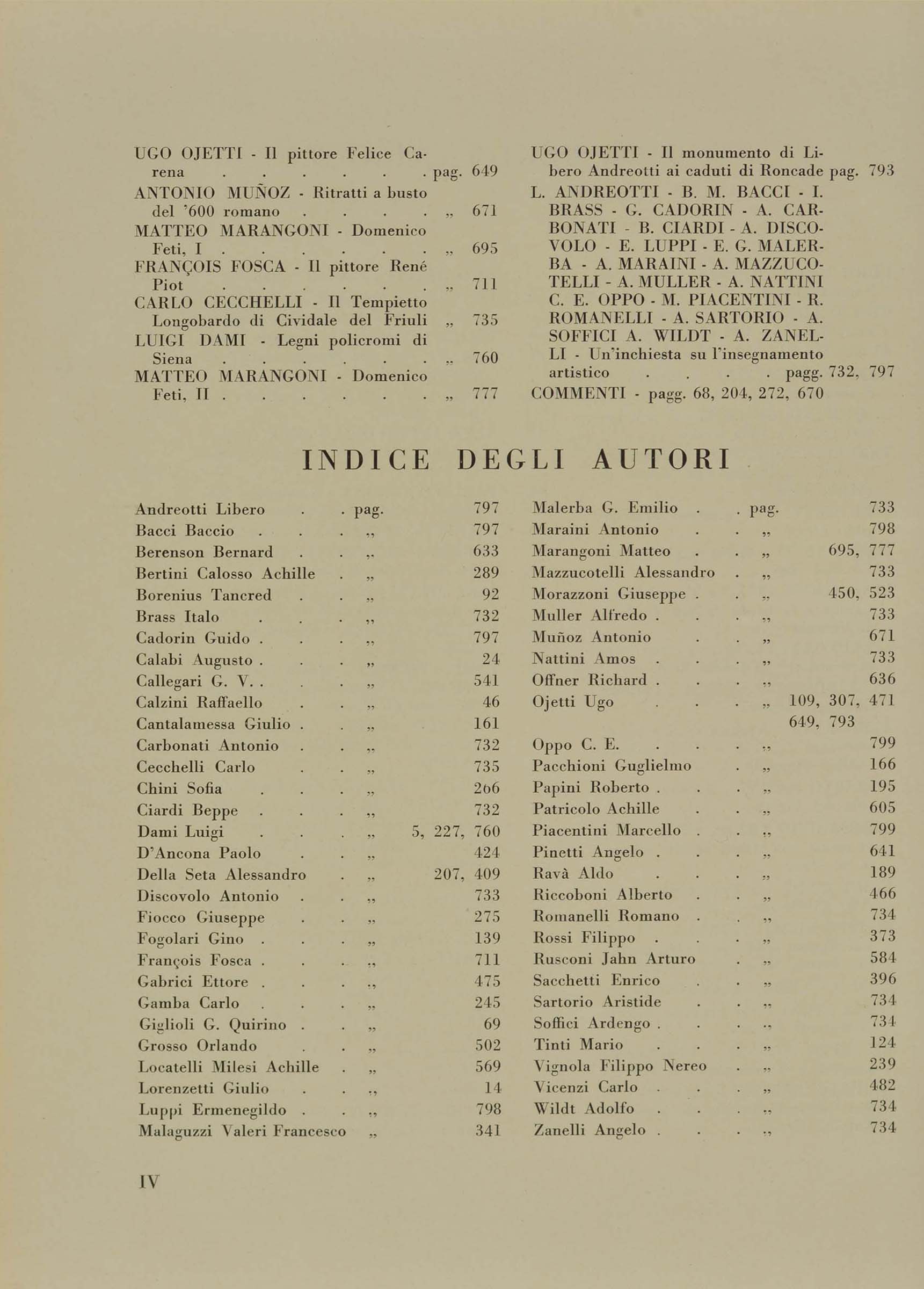 pagina sinistra